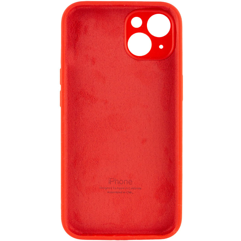 Silicone Case Full Camera Protective (AA) для iPhone 14 (Red)-1